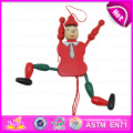 2016 High Quality Kid Toy Wooden String Puppet, New Fashion Wooden Pull Toy Puppet, Best Sale Kid Wooden Puppet W02A055